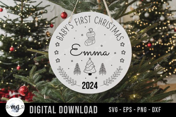 Baby s First Christmas 2024 SVG