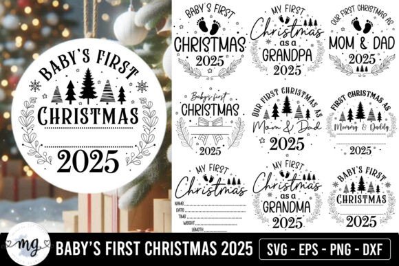 Baby's First Christmas 2024 SVG Bundle