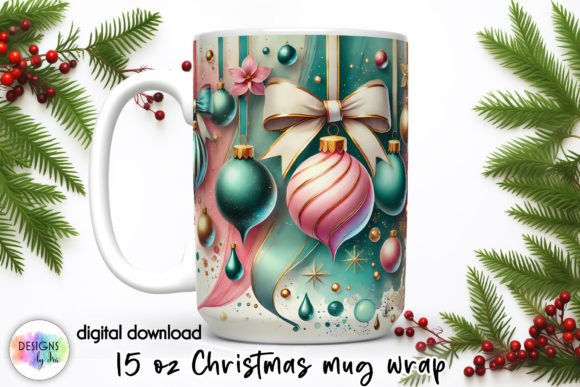 Christmas Ornaments Mug Wrap