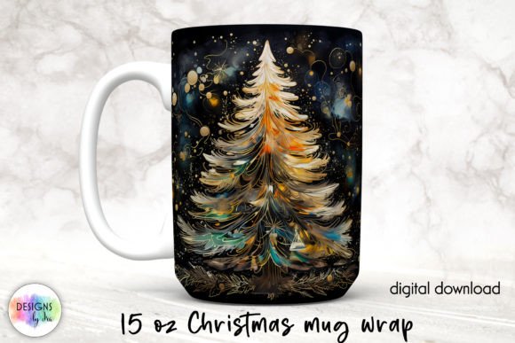 Christmas Tree Charming Holiday Mug Wrap