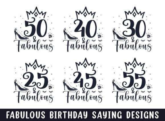 Fabulous Year Birthday Sayings SVG
