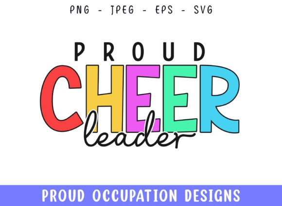 Proud Cheer Leader Profession Design SVG