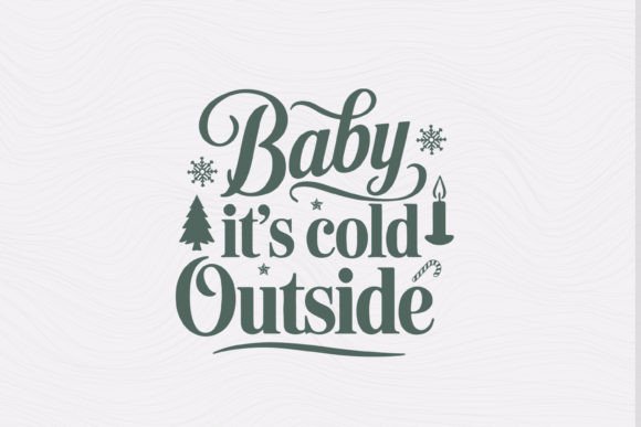 Vintage Christmas SVG Sign Baby It's SVG